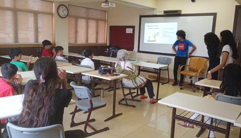 Language Lesson: Portuguese students and parent